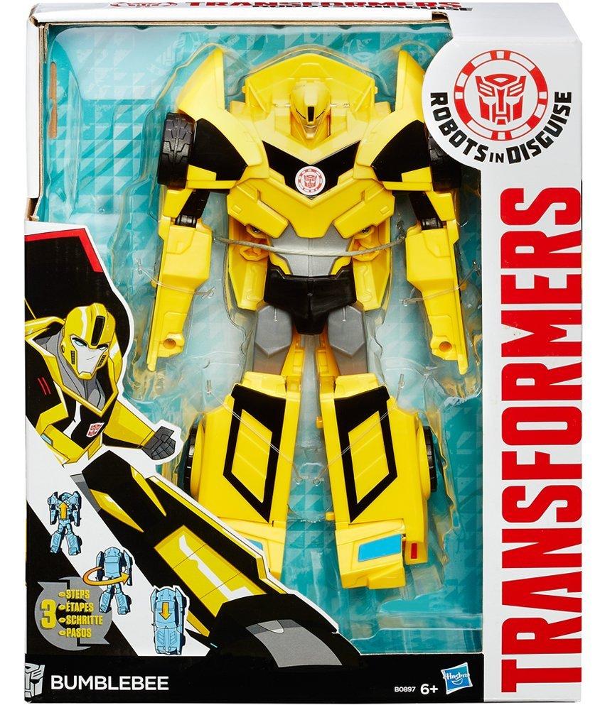 Transformers Robots in Disguise 3 Step Change Bumblebee Action Figure Yellow